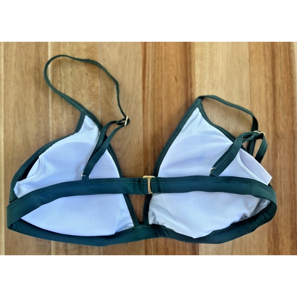 Dixxon Flannel Co Bikini Tanning Suit Top Army Green Women's Size Large‎ NWT - Picture 2 of 3